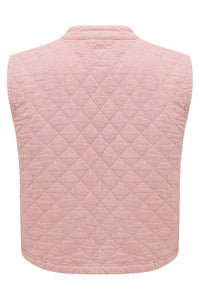 Quilted Pablo Vest - Peony Pink