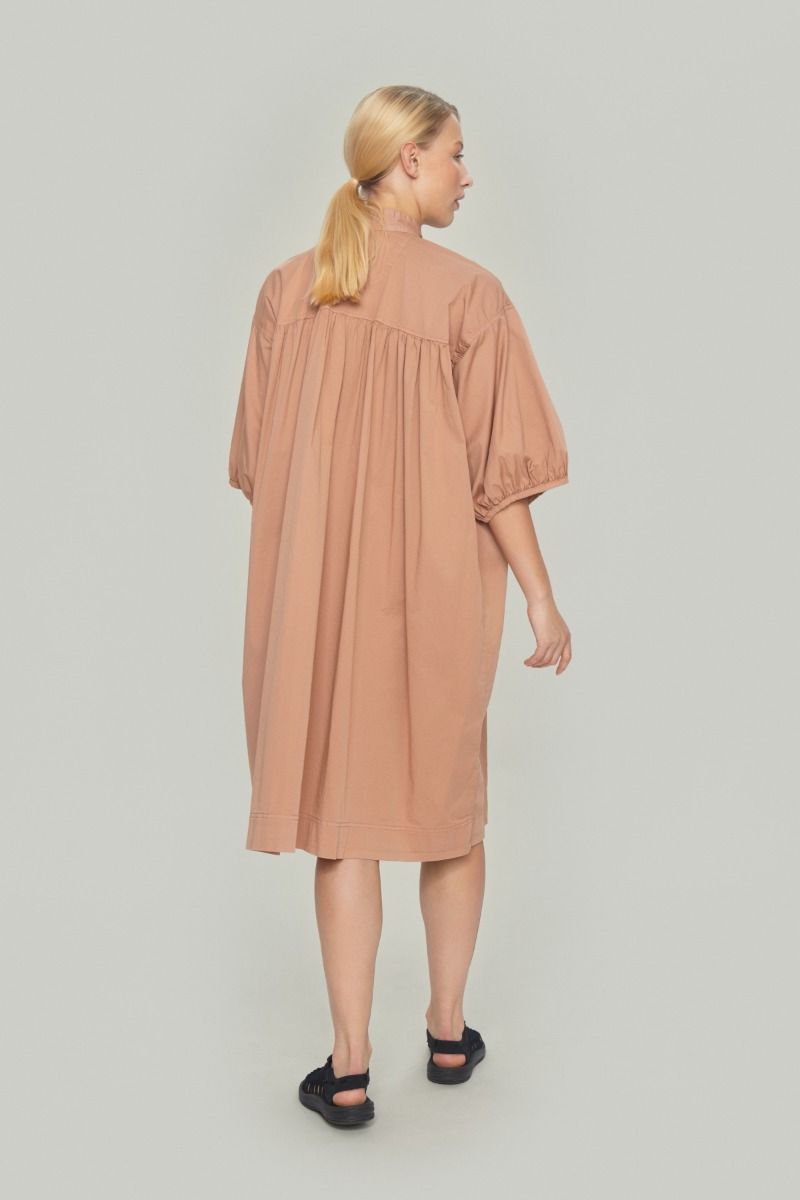 Senmei Coat Dress - Terracotta