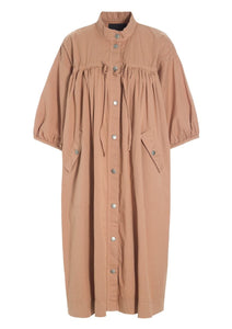 Senmei Coat Dress - Terracotta