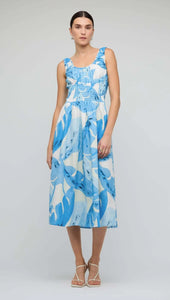 Leilani Shirred Midi Dress