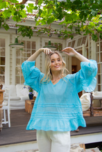 Bree Blouse - Blue Curacao