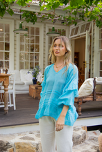 Bree Blouse - Blue Curacao