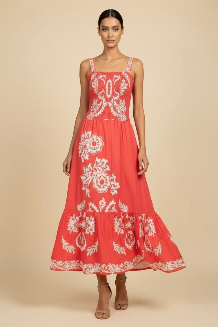 Cherish Dress - Watermelon White