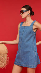 Cassia Denim Mini Dress