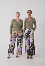 Aster Stretch Wrap Top - Dusty Olive