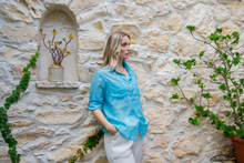 Hailey Shirt - Blue Curacao