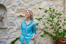 Hailey Shirt - Blue Curacao