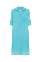 Hailey Shirtdress - Blue Curacao