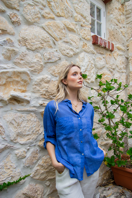 Hailey Shirt - Royal Blue