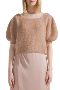 Harper Cropped Cardigan - Oat