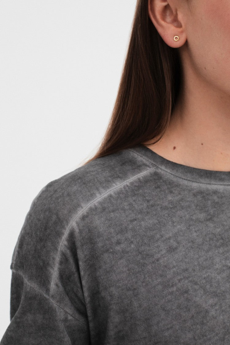 Meir Long Sleeve Tee - Grey