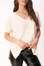 Knock Out V Neck Tee - White