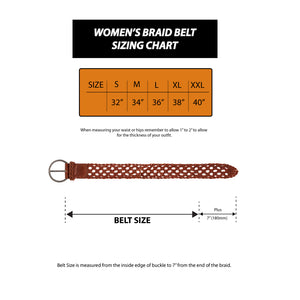 LOOP Alice Woven Leather Belt - Black