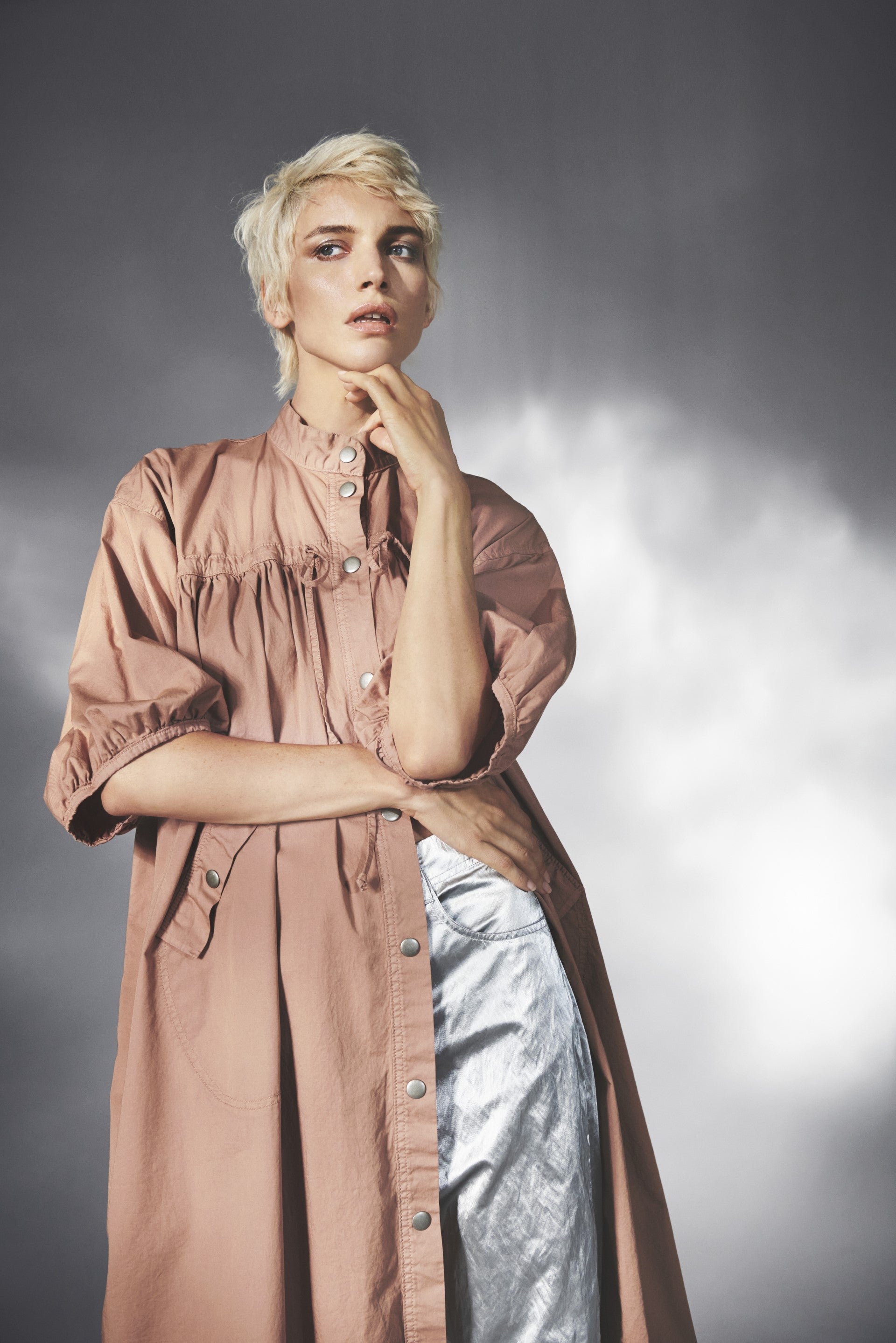 Senmei Coat Dress - Terracotta