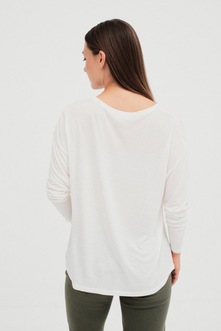 Westend Long Sleeve Tee - White