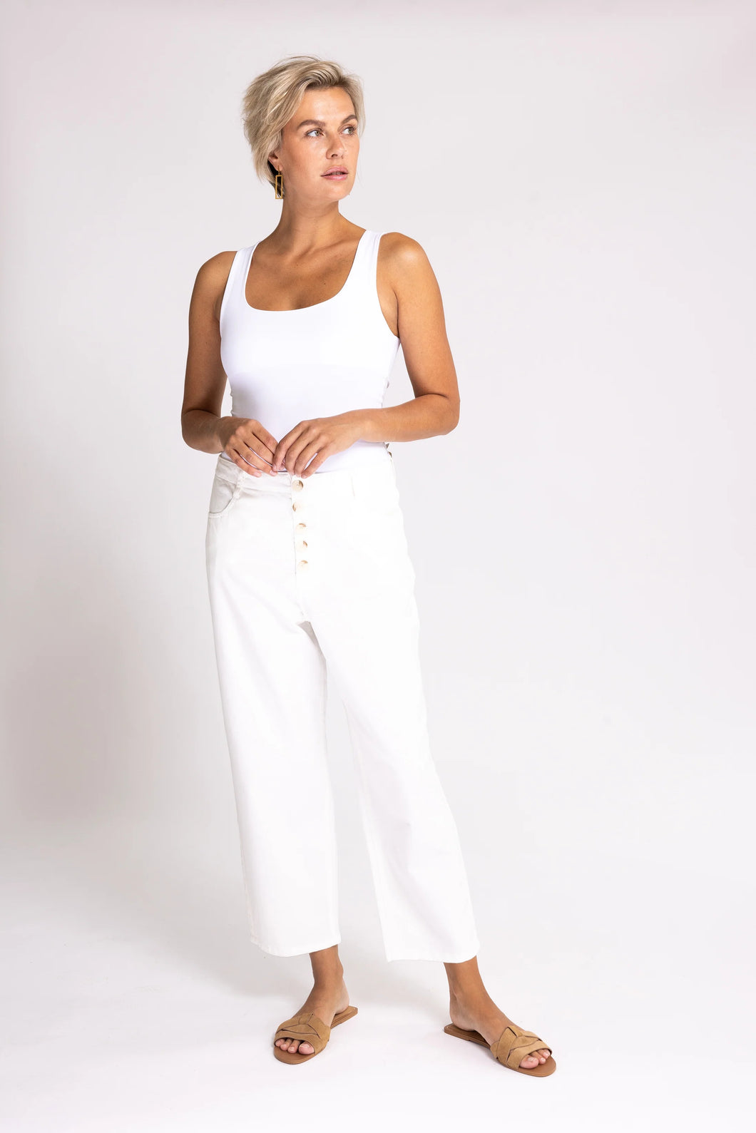 Sassi Barrel Jeans - White